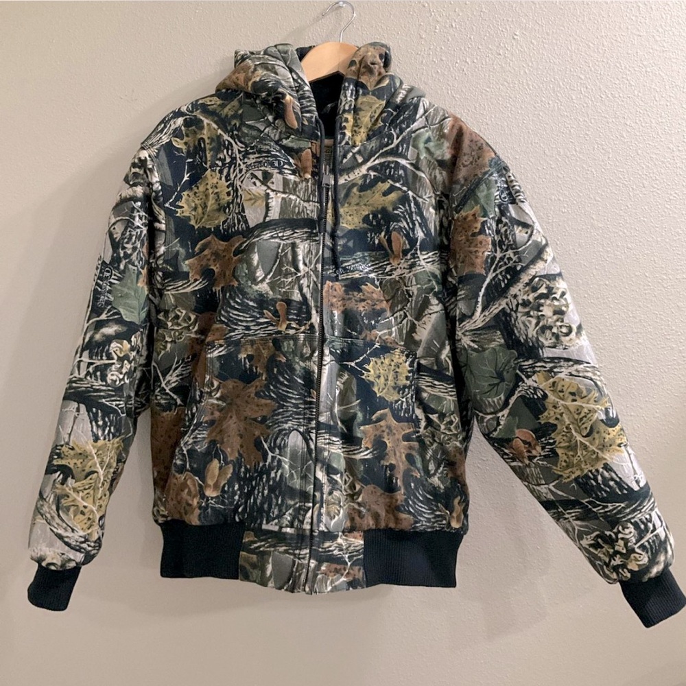 NWT Cabela's Outdoor Hunting Hooded Camo Jacket Seclusion 3D Full Zip Mens Small